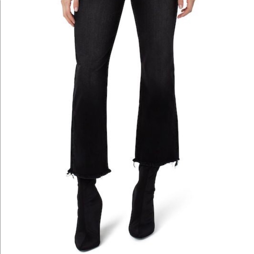 NWOT Liverpool Hannah Cropped Flare with Fray Hem
